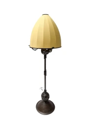 Art Deco Amsterdamse School Floor Lamp by Amsterdamsche Kunstsmederij, 1920s